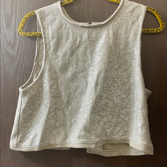 Free people silver crop top - Picture 4 of 5